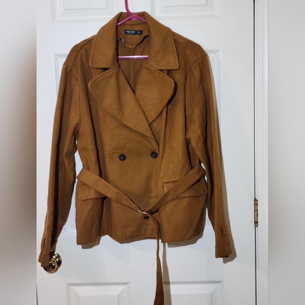 Faux suede jacket